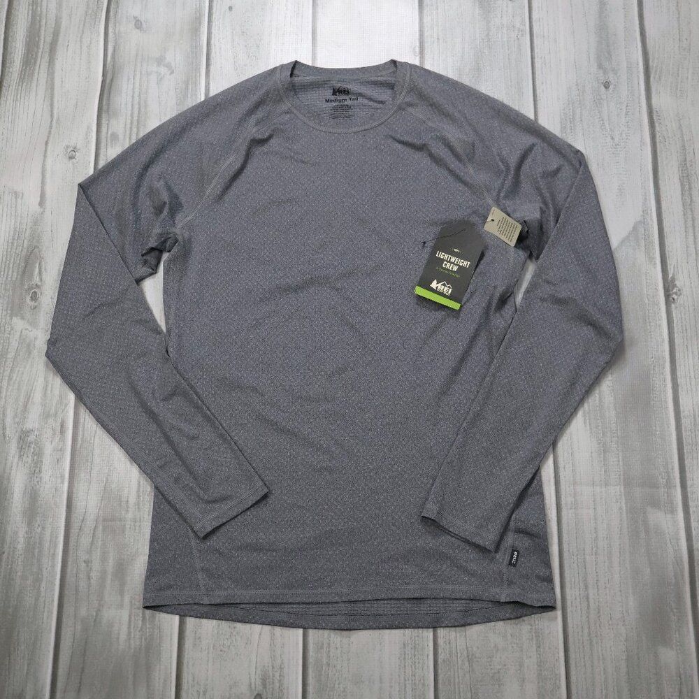 NEW REI Co-op  Lightweight Base Layer Long-Sleeve Crew Top - Men's Medium Tall